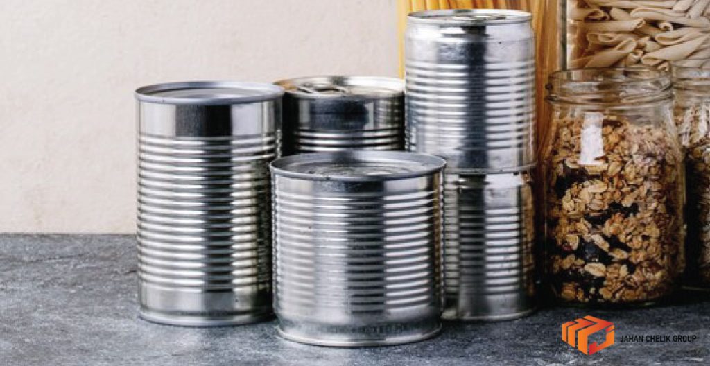 Wholesale of food metal cans